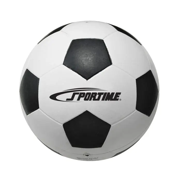 Sportime Size 4 Soccer Ball, Black/White Today Only